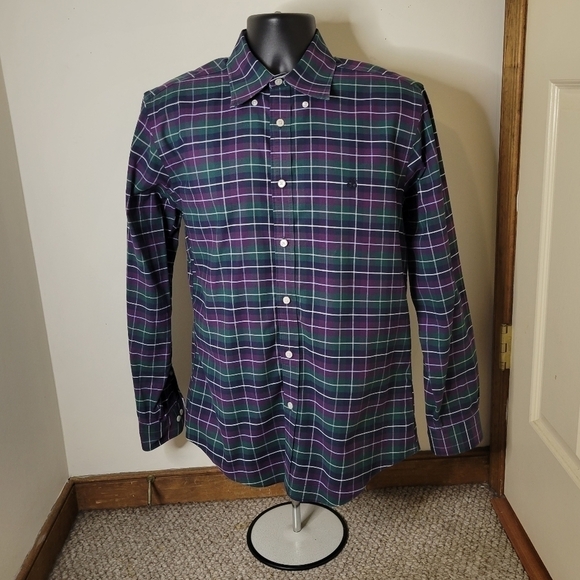 Brooks Brothers Men's Plaid Regent Dress Shirt - Size (M) - Excellent Condition - Picture 1 of 4